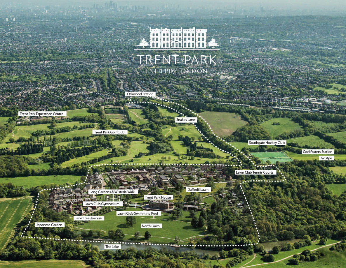 Trent Park - Aerial Site Plan