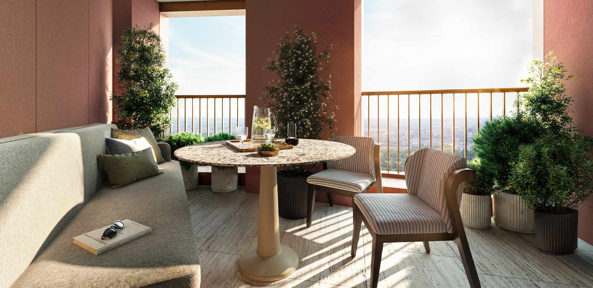 Trillium, Interiors, Balcony