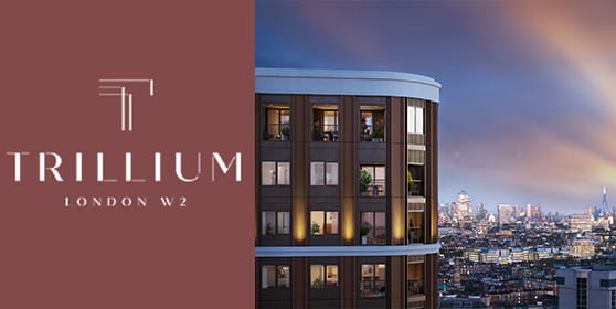 An exterior CGI of Trillium looking over London