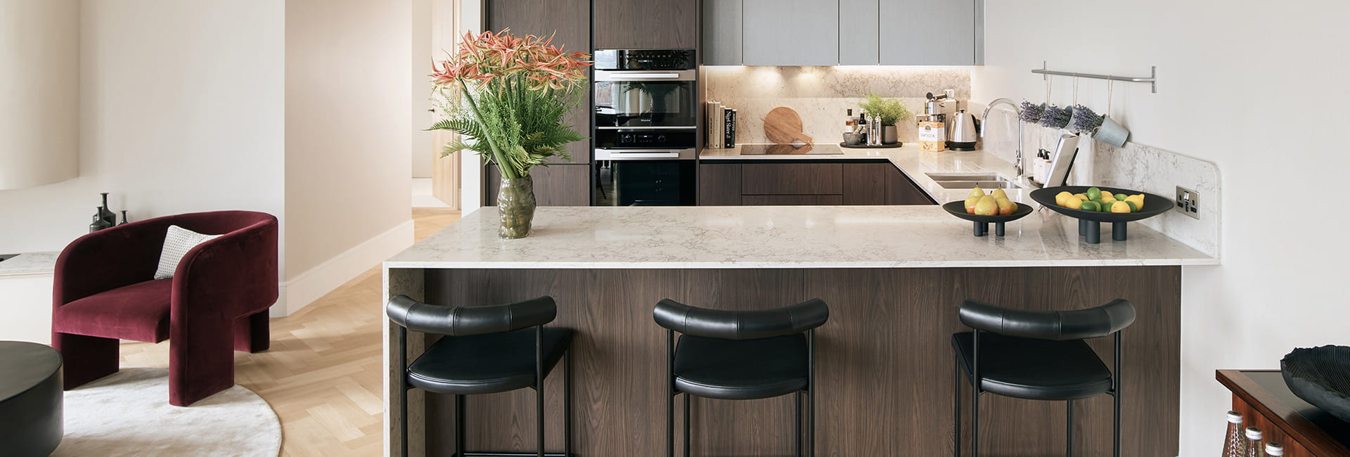 An interior photograph of Kitchen area from Trillium