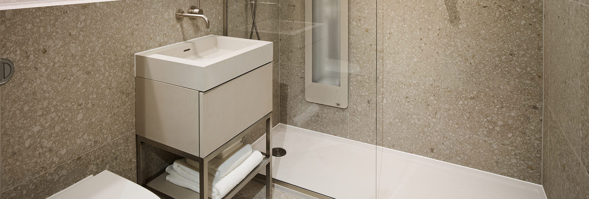 An interior photograph of a Bathroom at Trillium