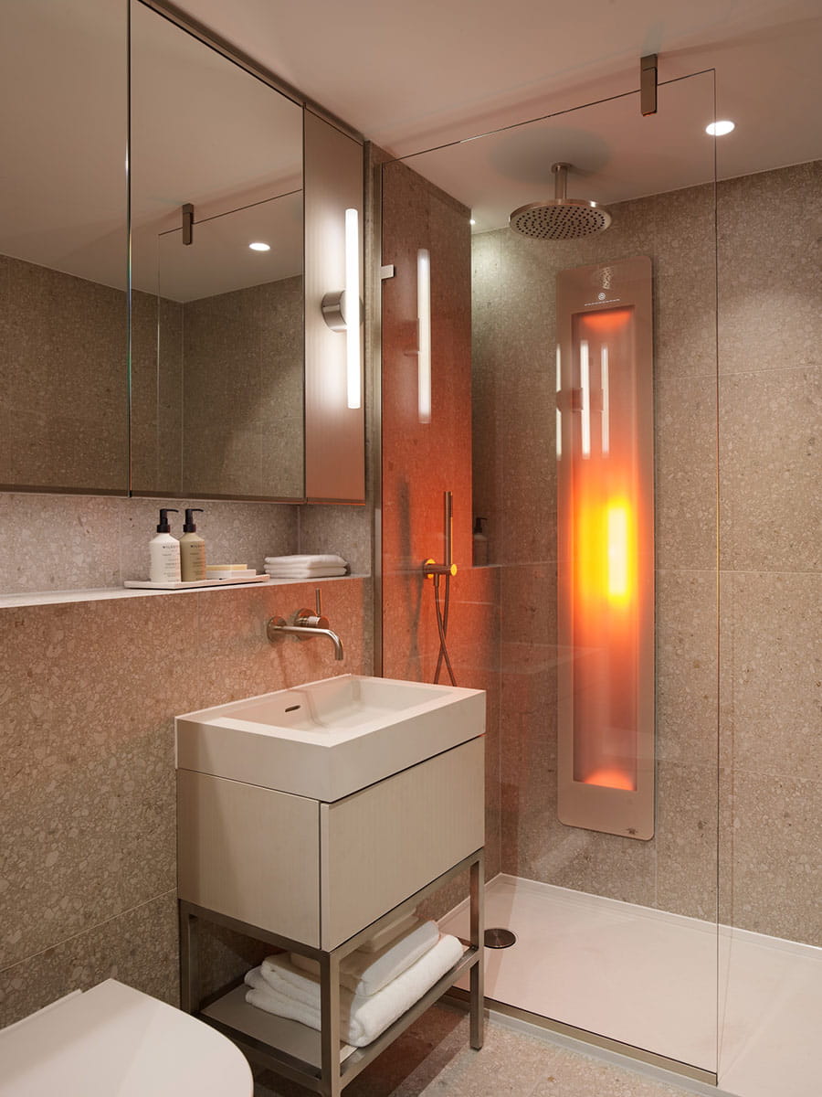 Interior bathroom image of a showhome in The Burton, Trillium