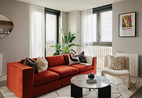 TwelveTrees Park home, light and spacious living area