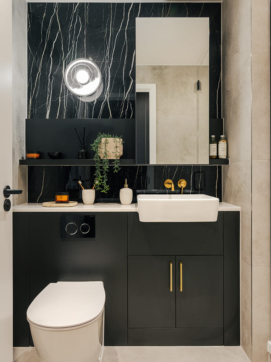 TwelveTrees Park, property 31.06, bathroom with a dark blue design