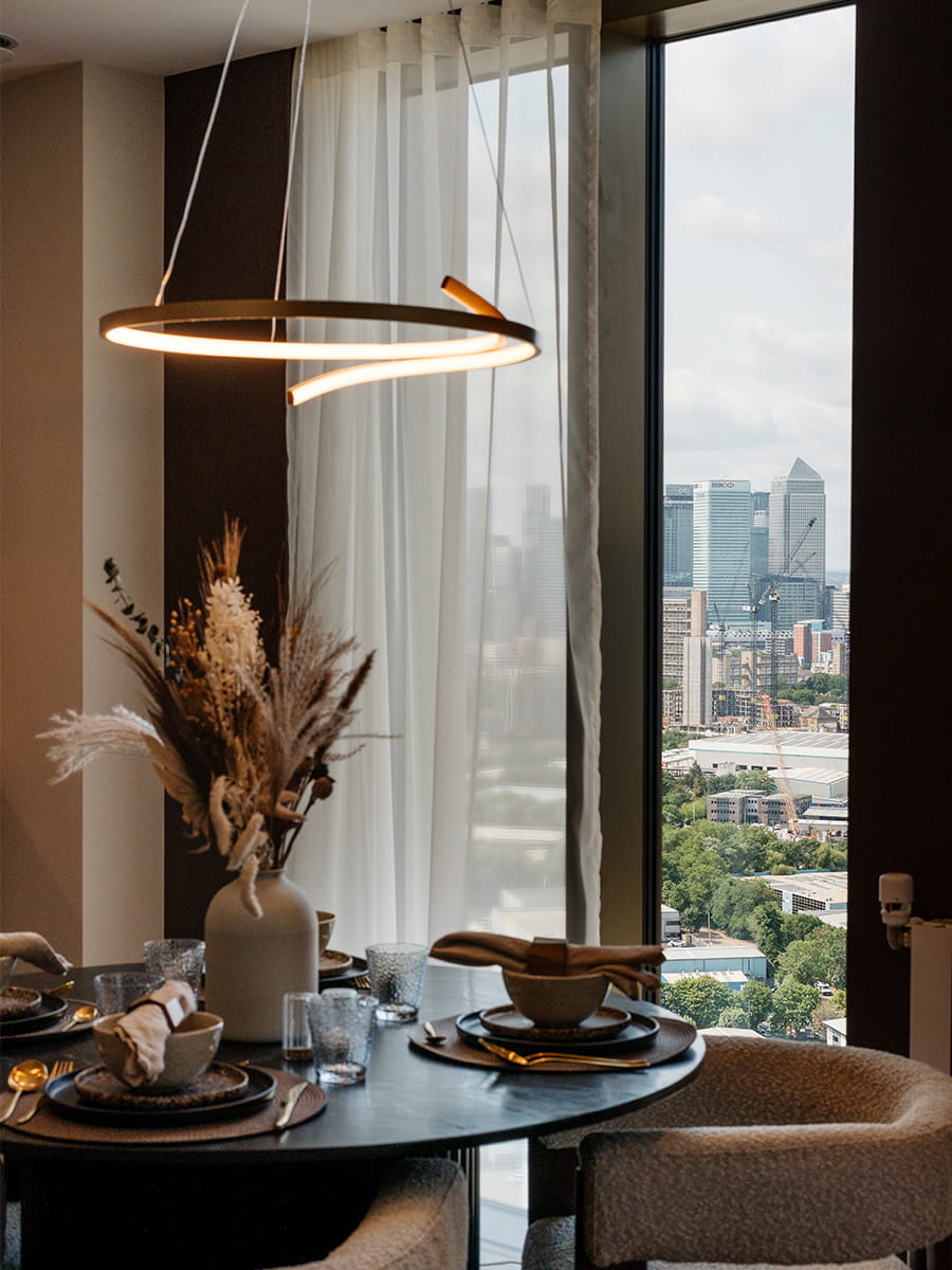 TwelveTrees Park, property 31.06, dining area with city views
