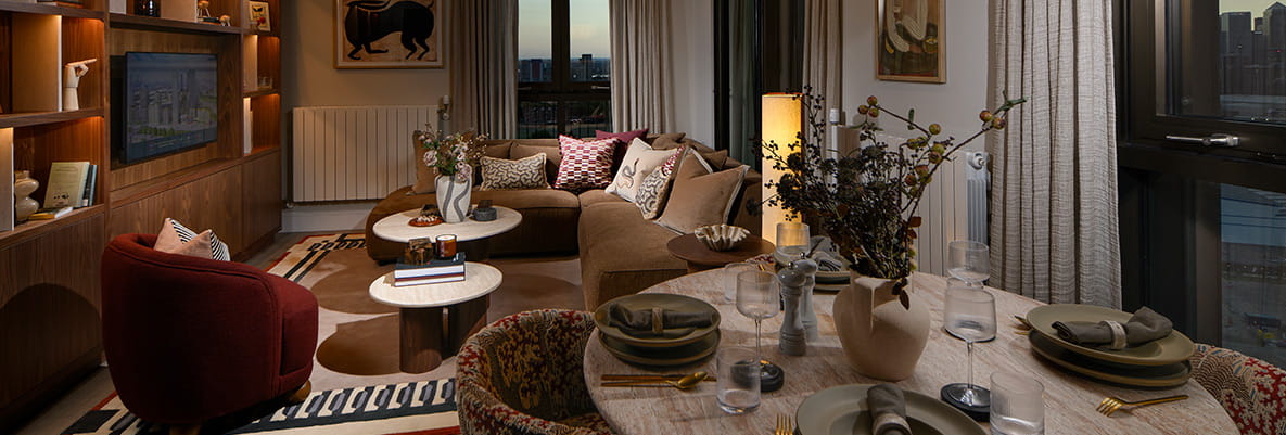 An interior Living / Dining area image