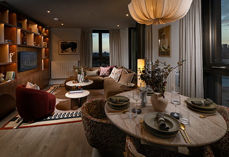 An interior Living / Dining area image