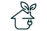 Energy efficient homes icon