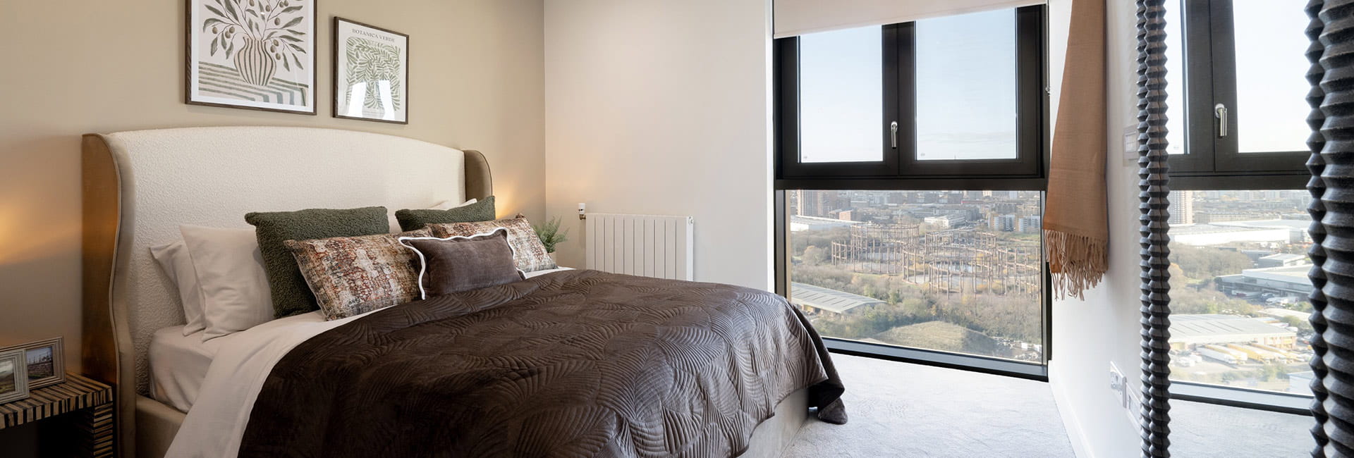 An image of a bedroom within a showhome at TwelveTrees Park