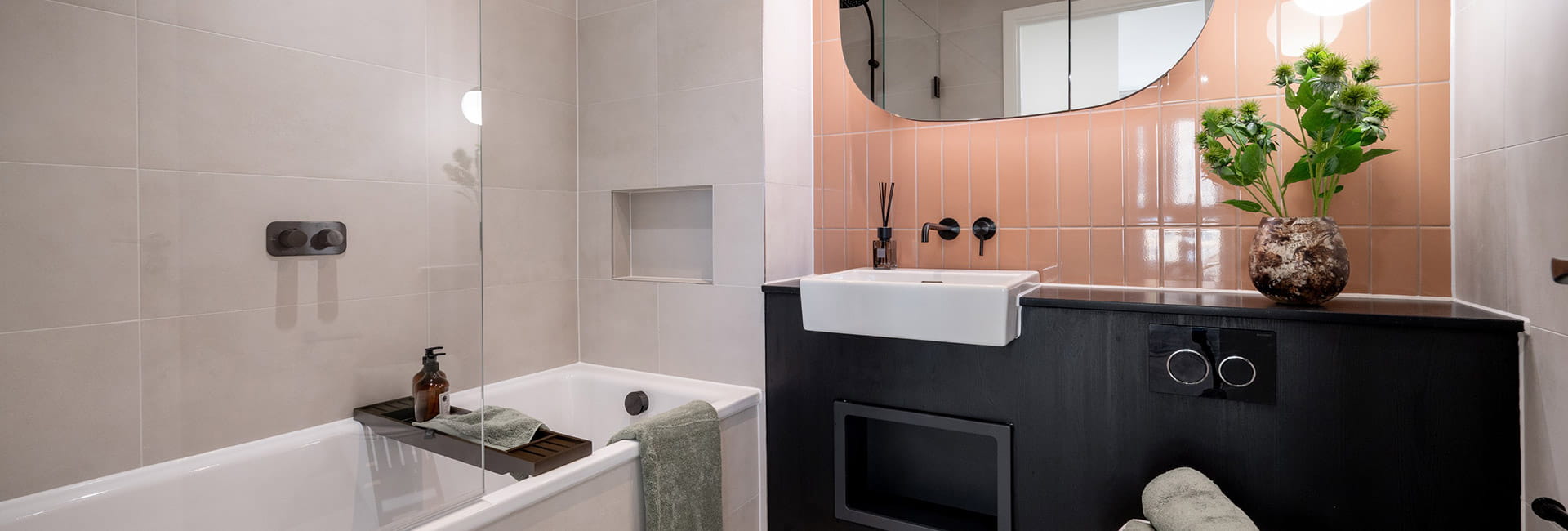 An image of a bathroom within a showhome at TwelveTrees Park