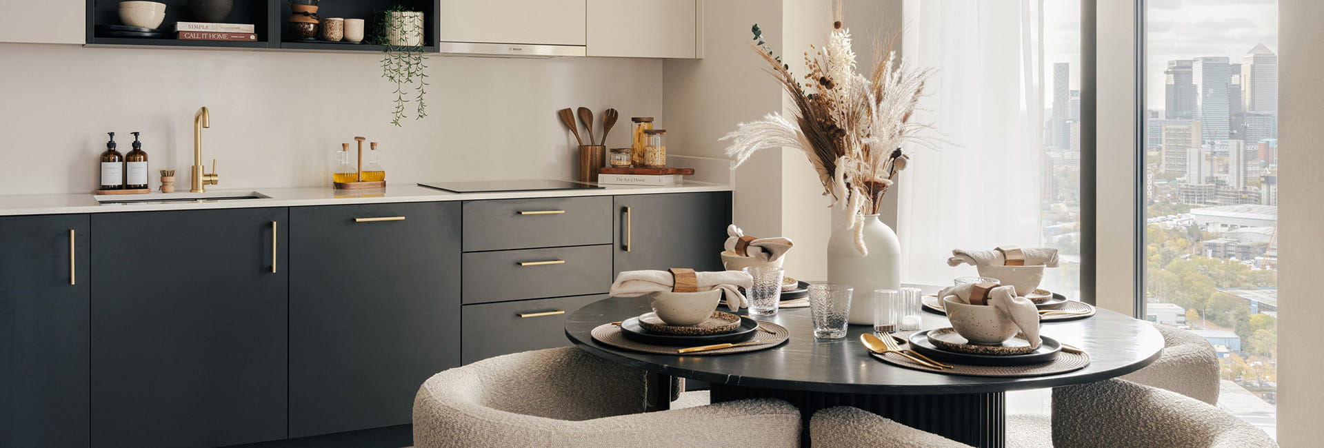 An interior Kitchen / Dining area image from The Redwood at TwelveTrees Park