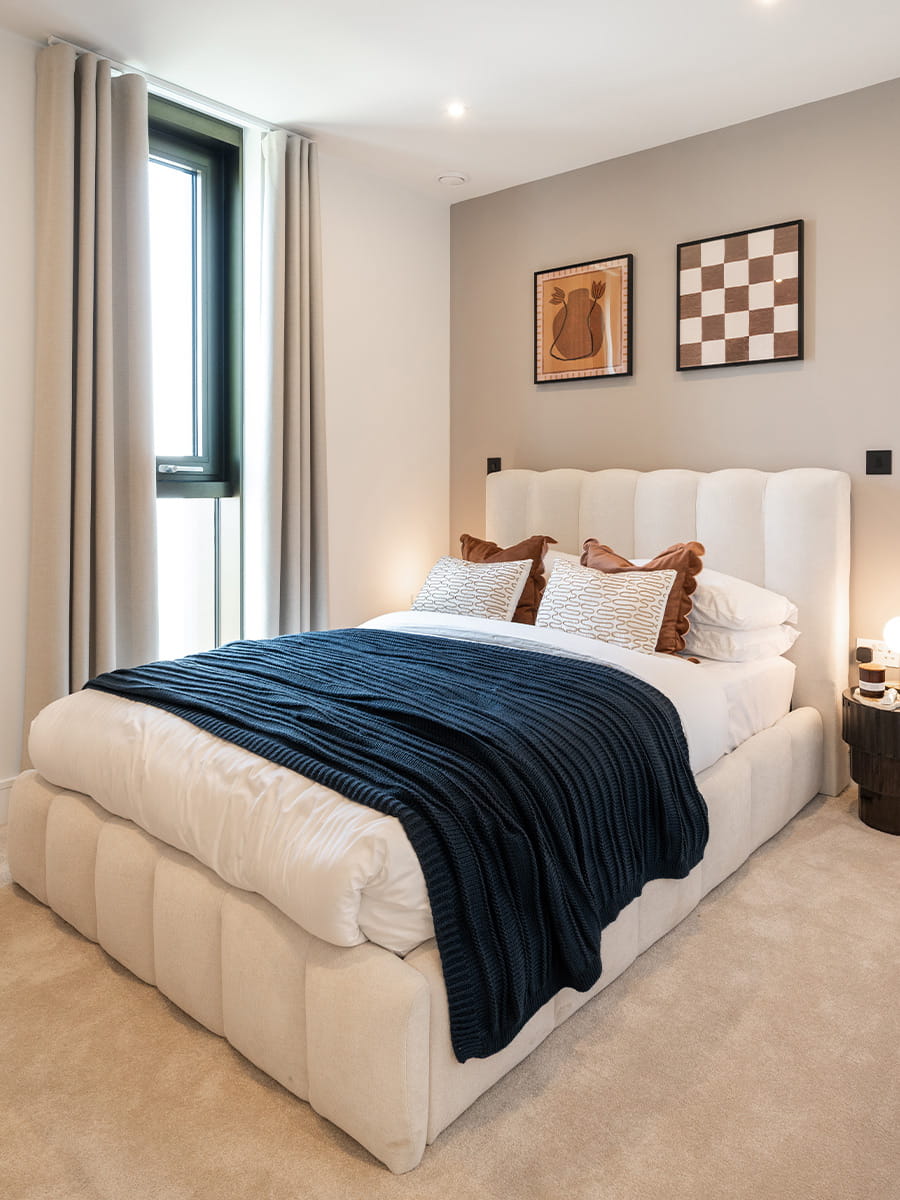 Interior image of a bedroom at Twelvetrees Park