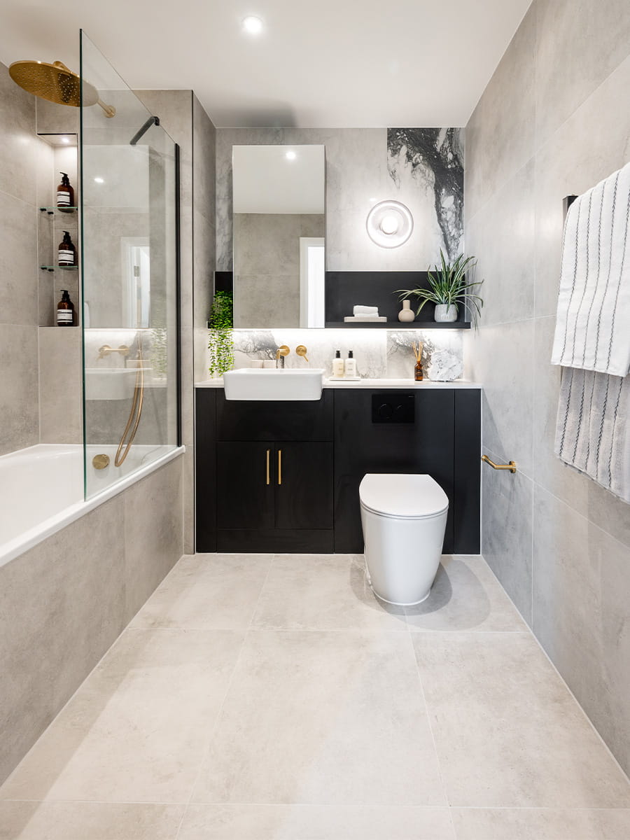 Interior image of a bathroom at Twelvetrees Park