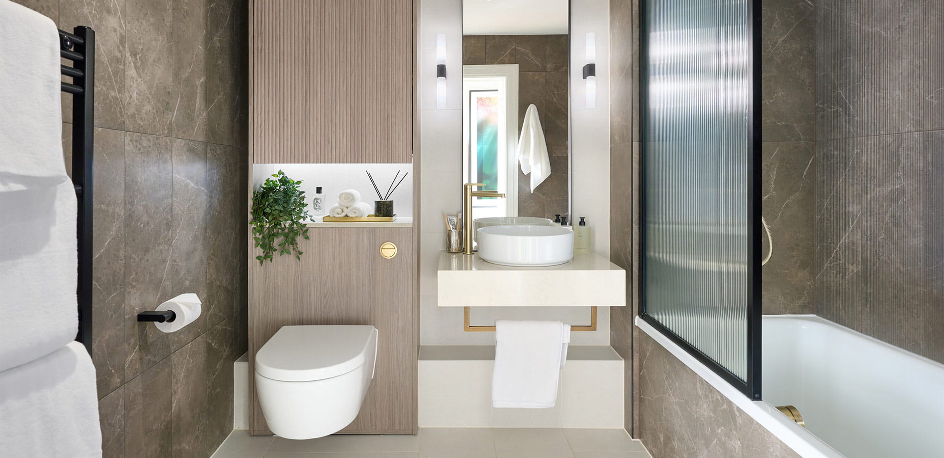An interior CGI of a Bathroom at Wandsworth Mills