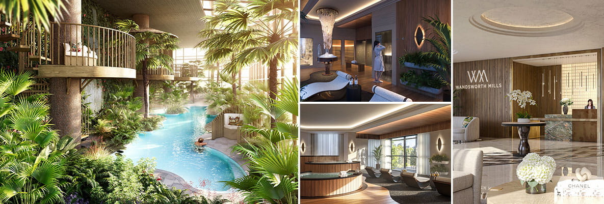 A CGI of the residents facilities at Wandsworth Mills