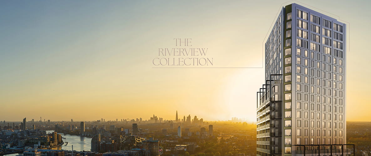 Aerial CGI of Wandsworth Mills Development