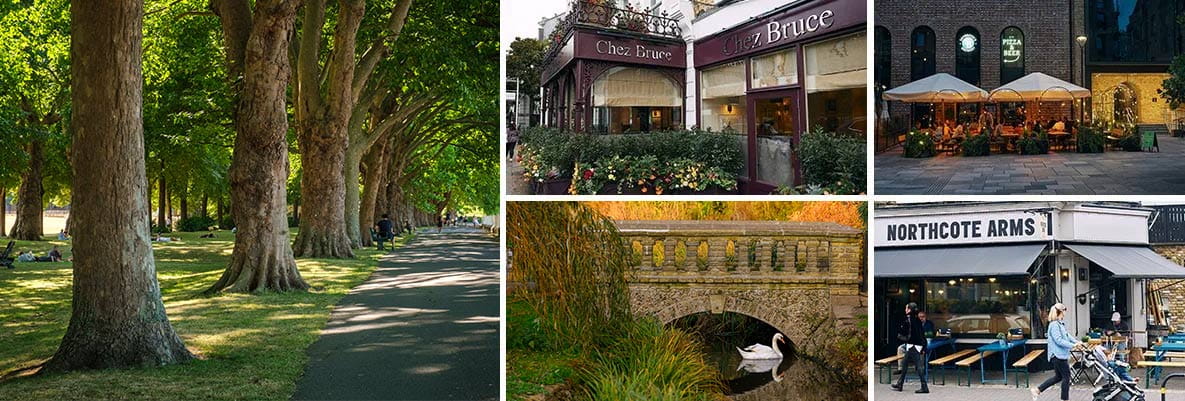 A montage of images of the Wandsworth local area