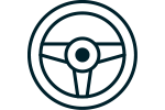Steering wheel icon