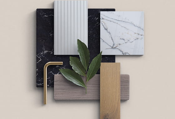 An image of the materials used in the Kitchen - Printmakers Palette 