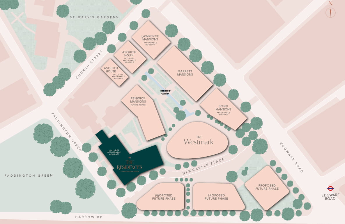 The Residences on Paddington Green Site Plan