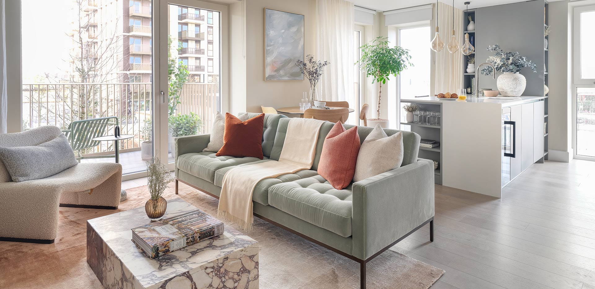 An interior Living image at the showhome at White City Living