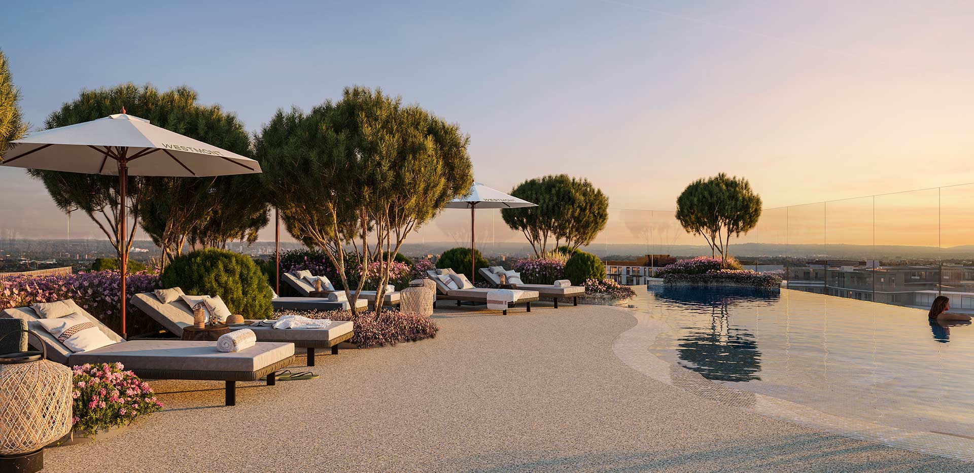 Resident's Facilities - sunset beach and pool