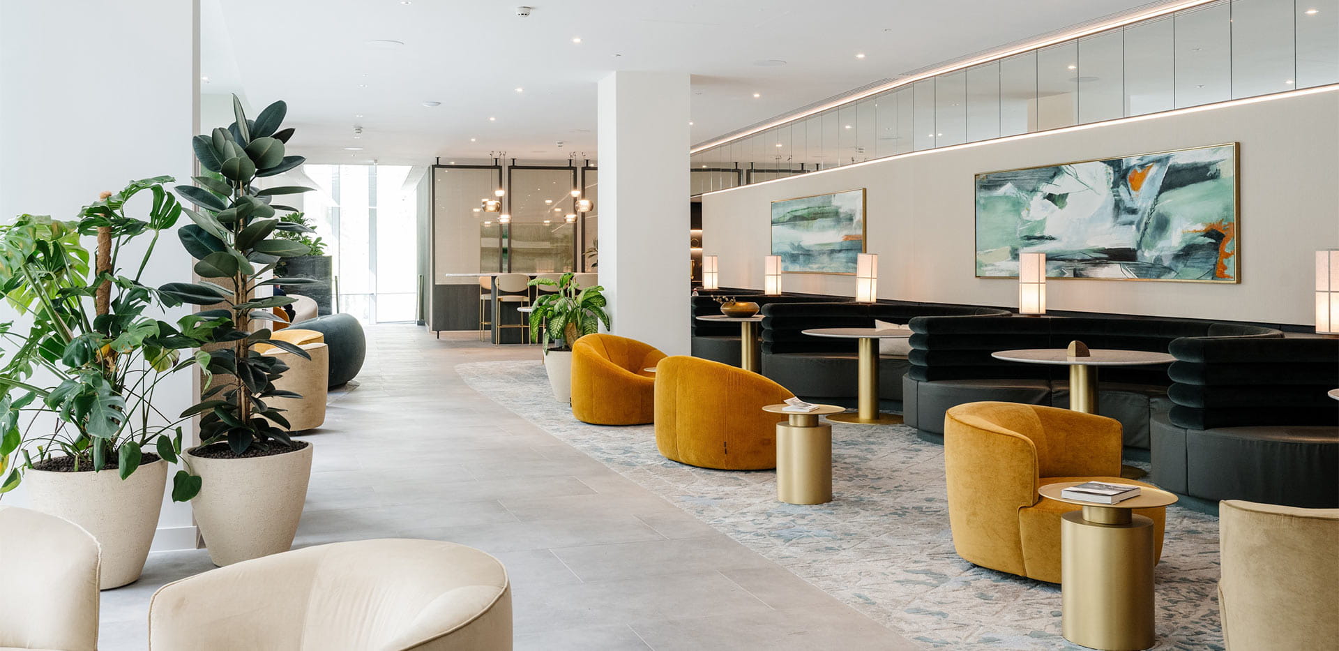 An image of the lounge area at White City Living