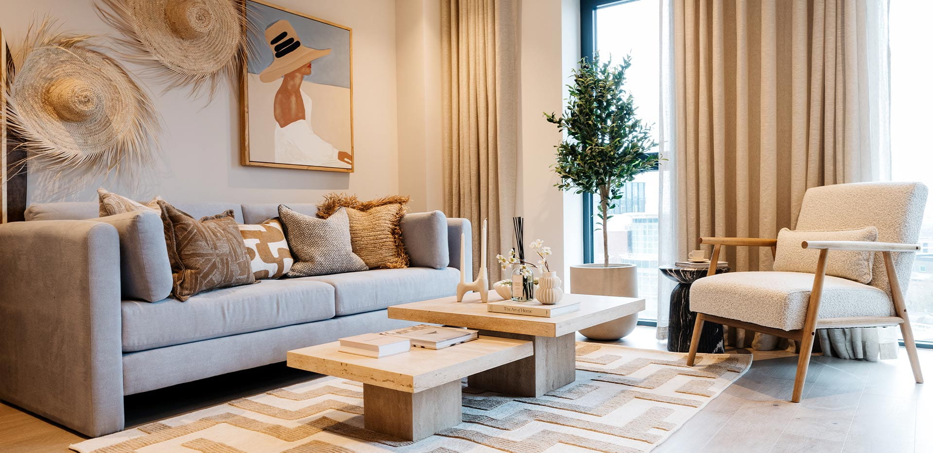 White City Living, Interior, Living Room