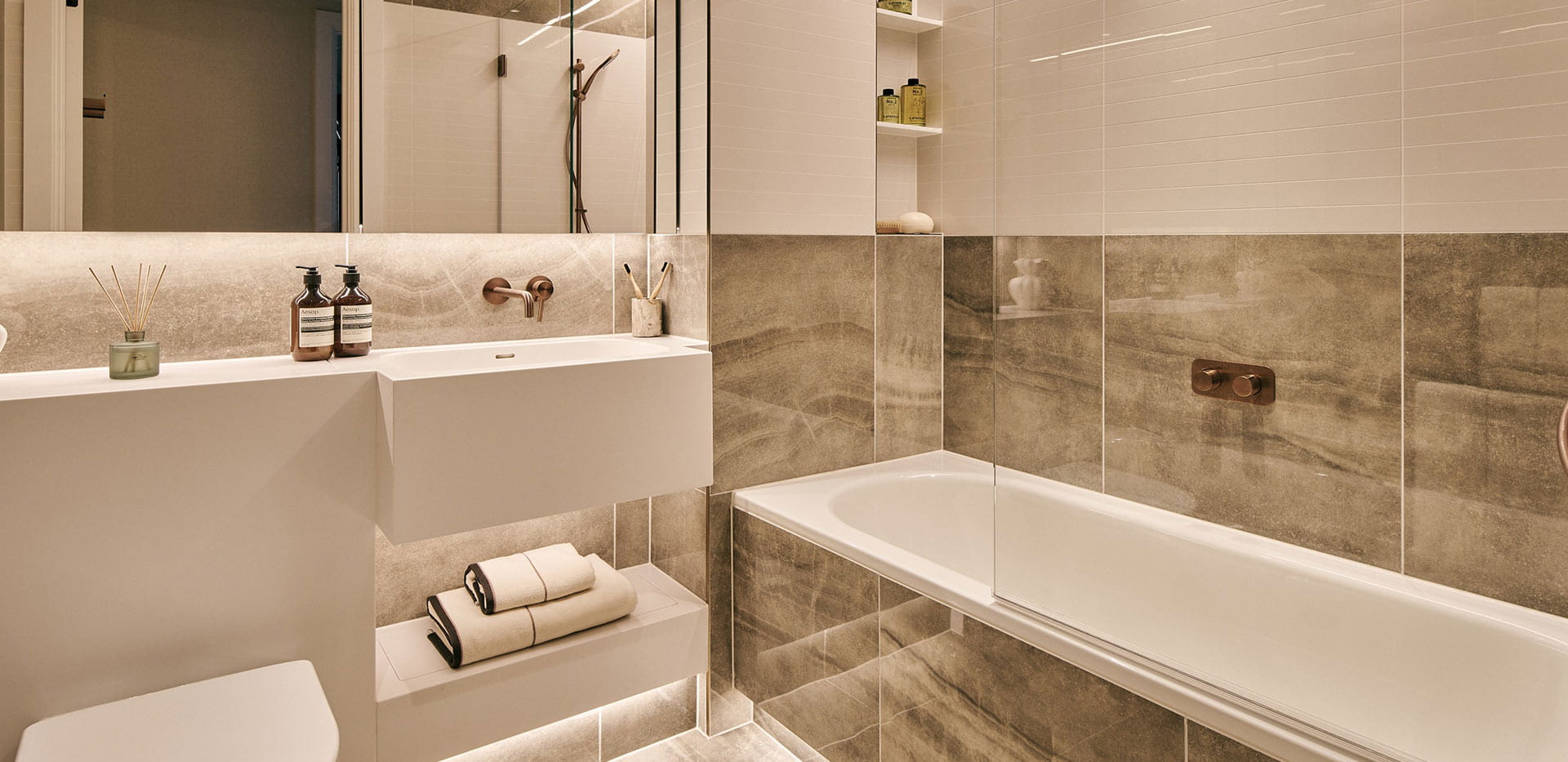 An image of a bathroom within a showhome at White City Living