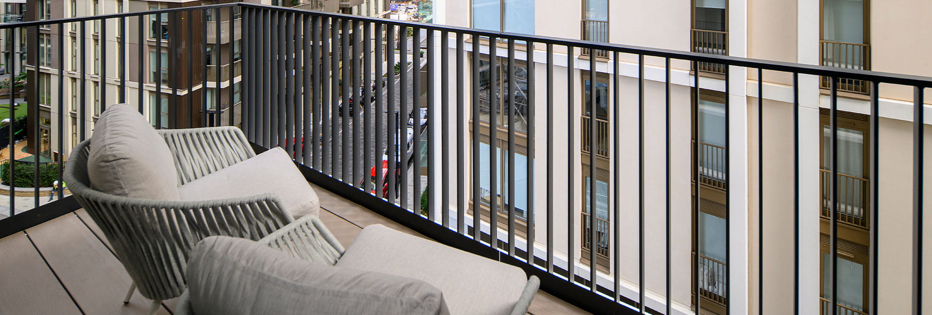 An interior balcony image at White City