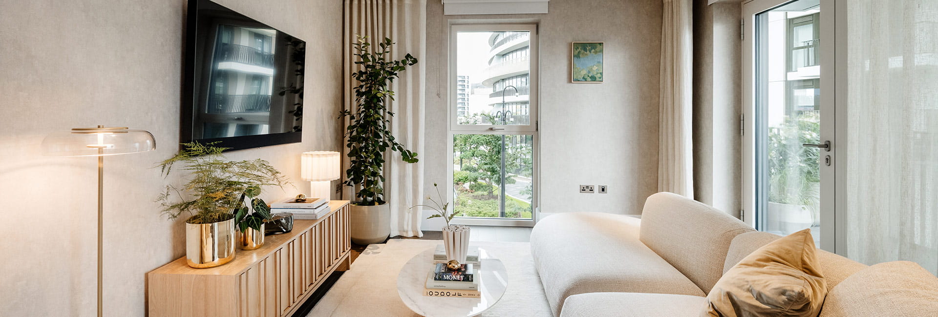 An interior living room image at White City