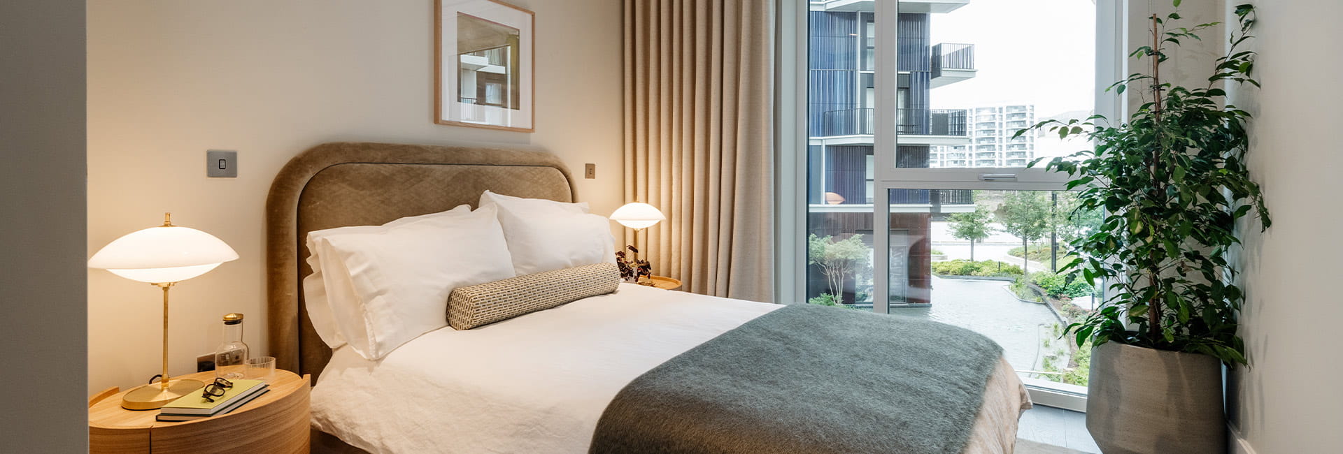 An interior bedroom image at White City