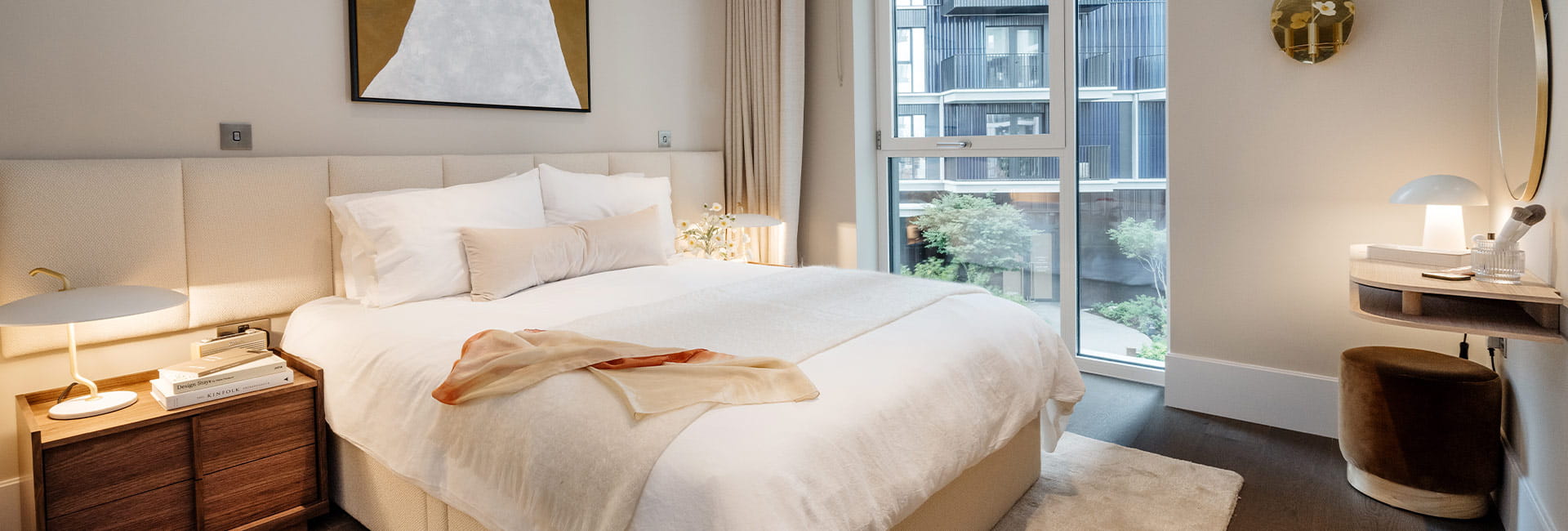 An interior bedroom image at White City