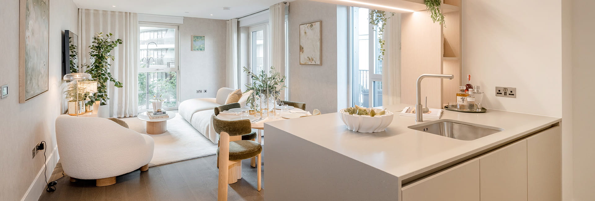 An interior kitchen/dining image at White City