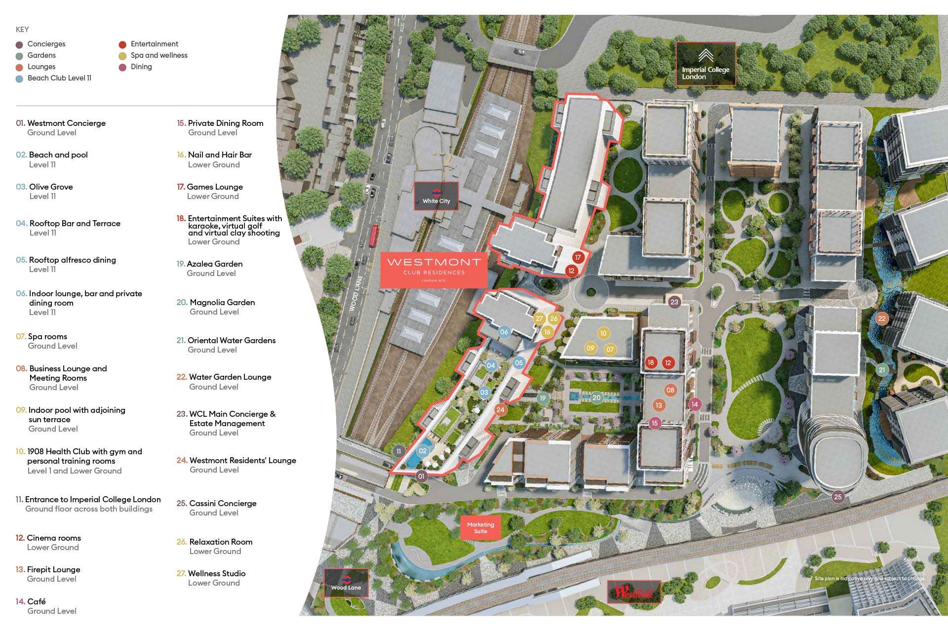White City Living, Residents Facilities, Site Plan