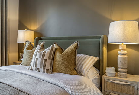 An interior Bedroom Close Up at Winterbrook Meadows