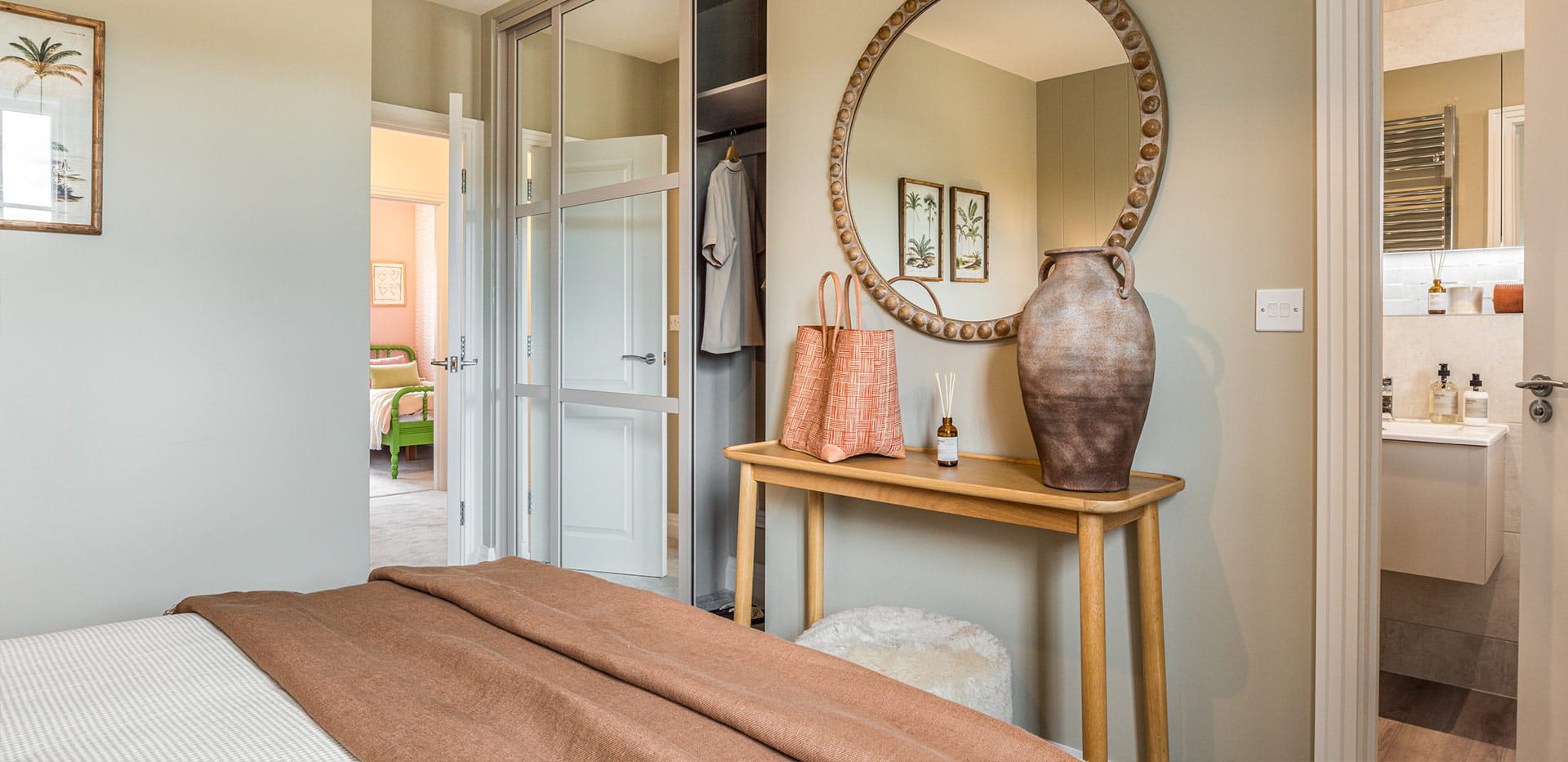 An interior Bathroom looking into the Ensuite and Wardrobe at Winterbrook Meadows