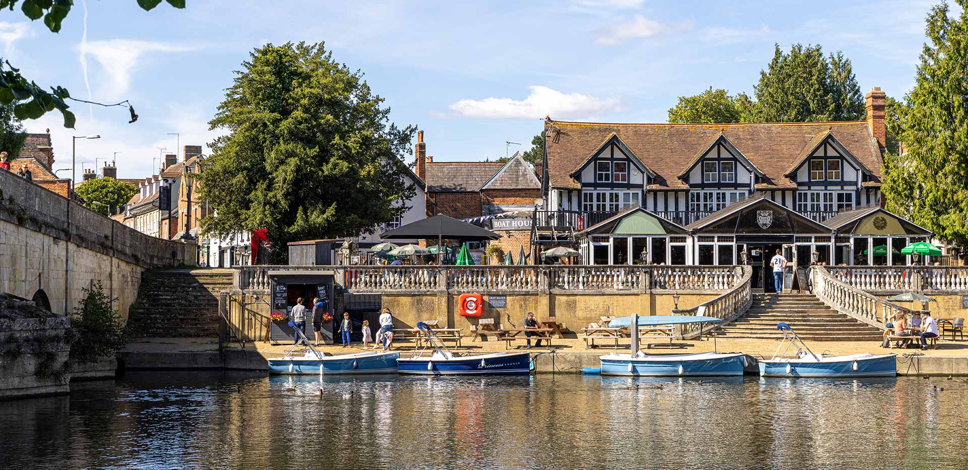 The local canoe club at WInterbrook