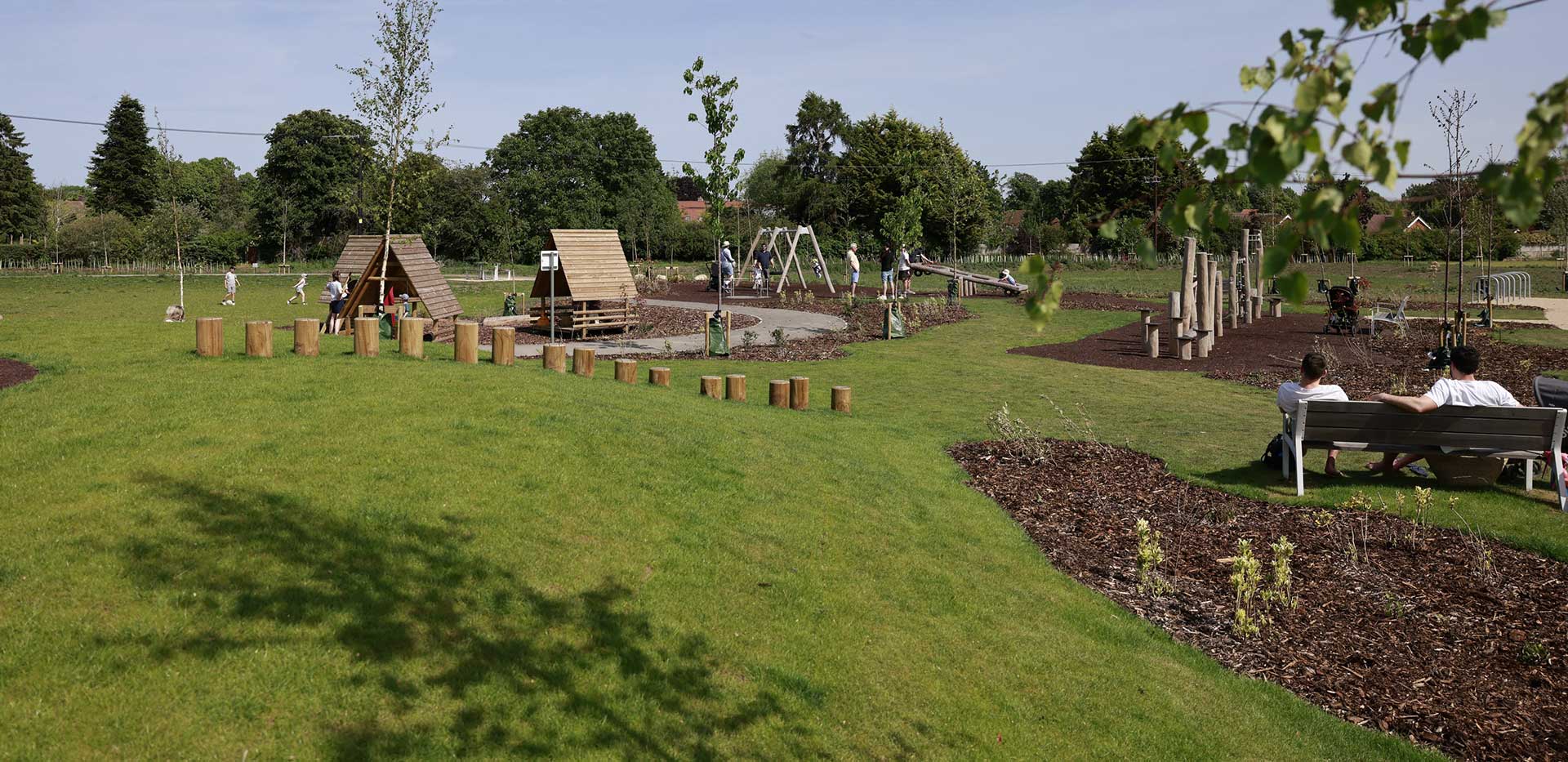 An image of the Green space and Park at The Meadows Keep Play Park
