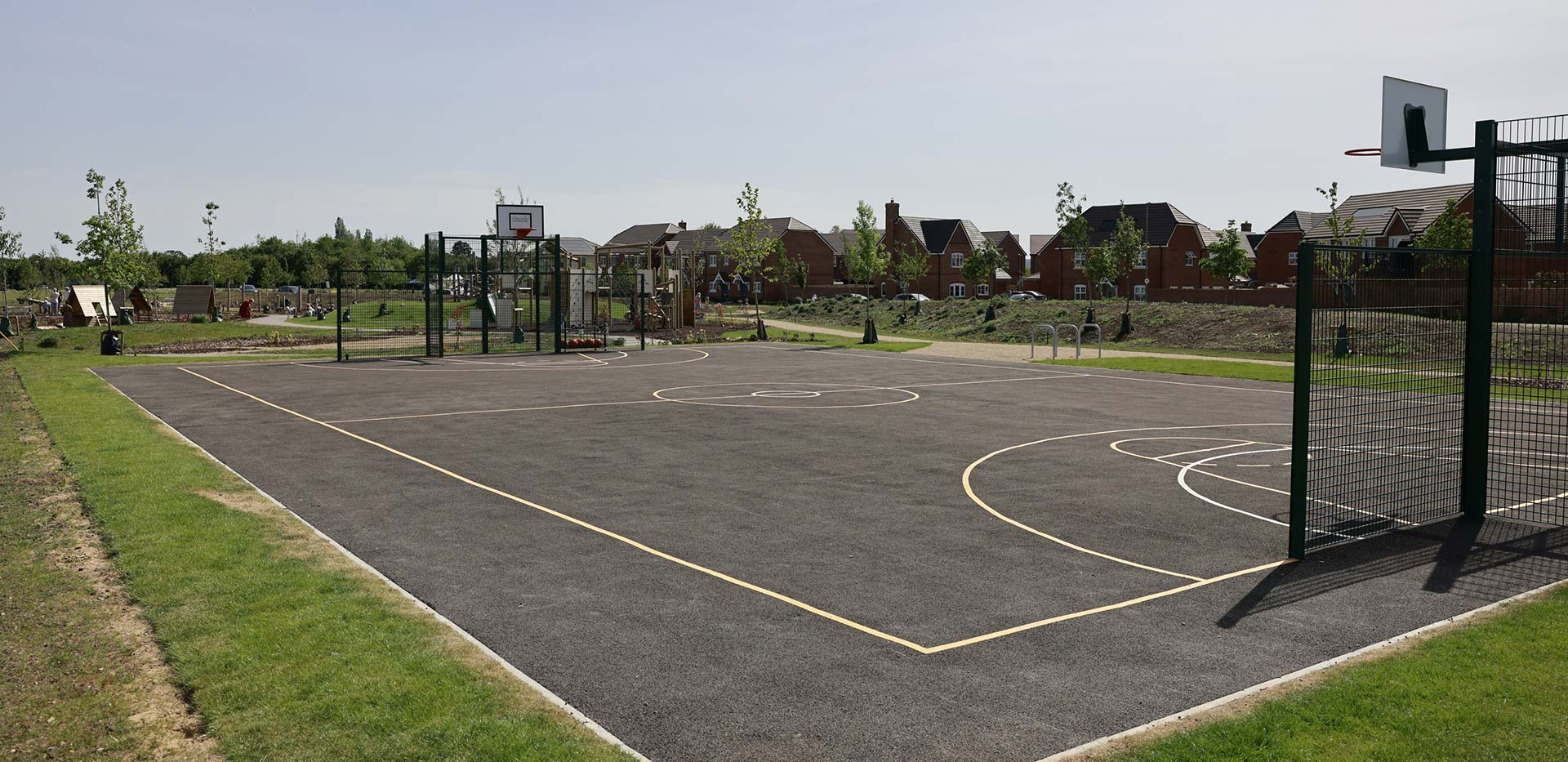 An image of the Basketball Court at The Meadows Keep Play Park