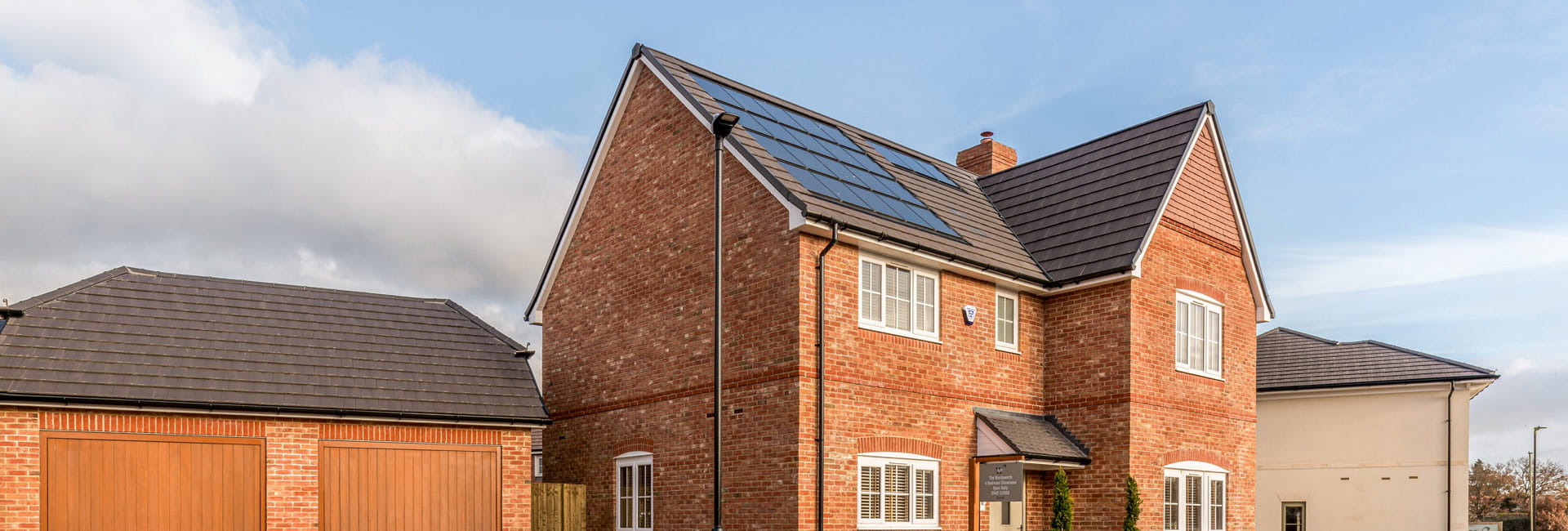 New build homes exterior façade