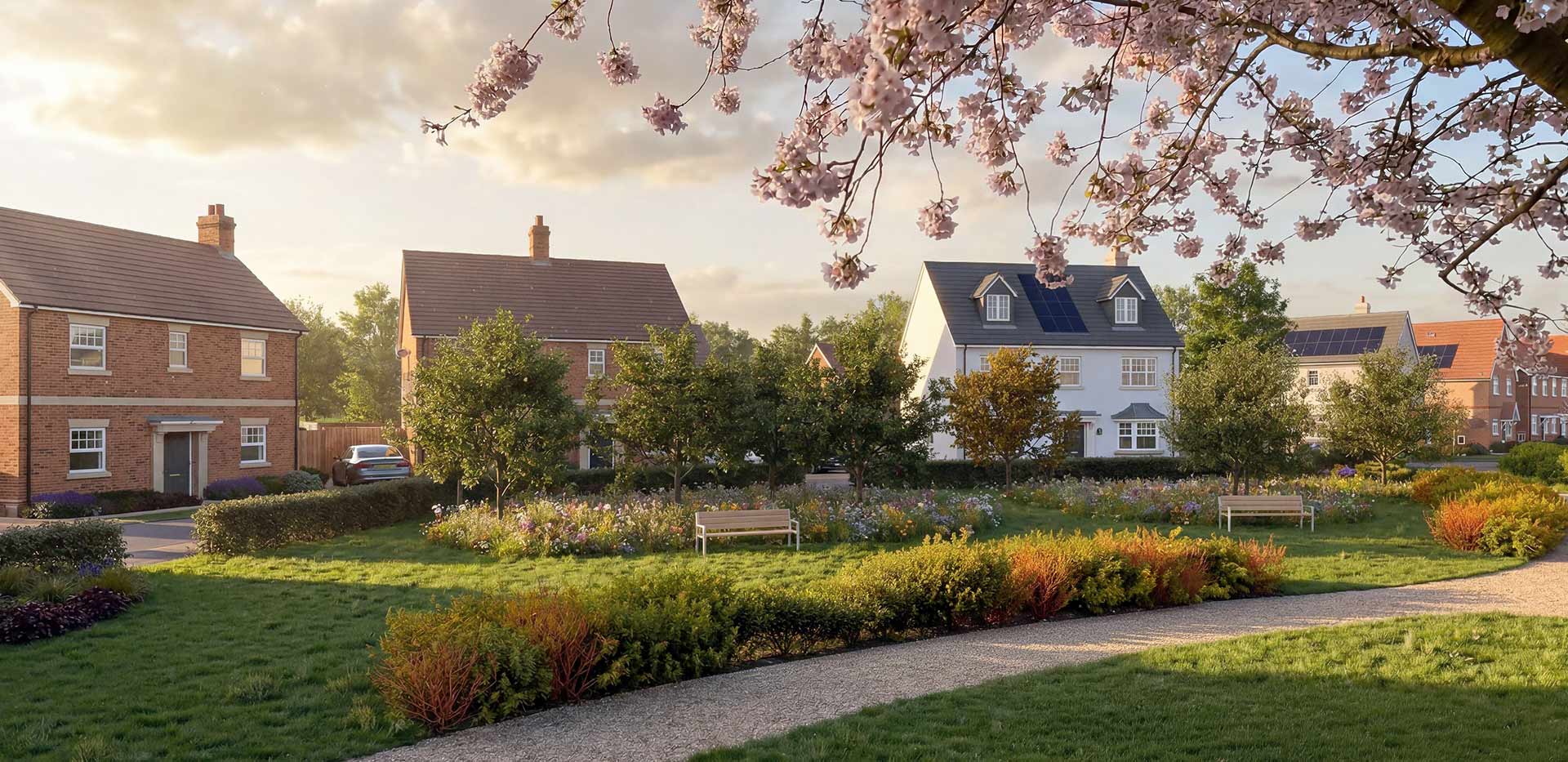 Winterbrook Meadows home with surrounding greenery