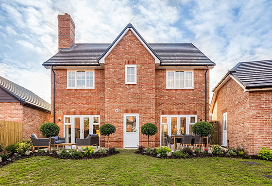 An exterior photograph of a house at Winterbrook Meadows
