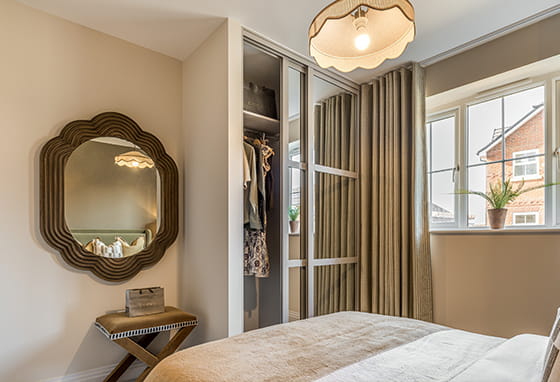 An interior Bedroom with Wardrobe image