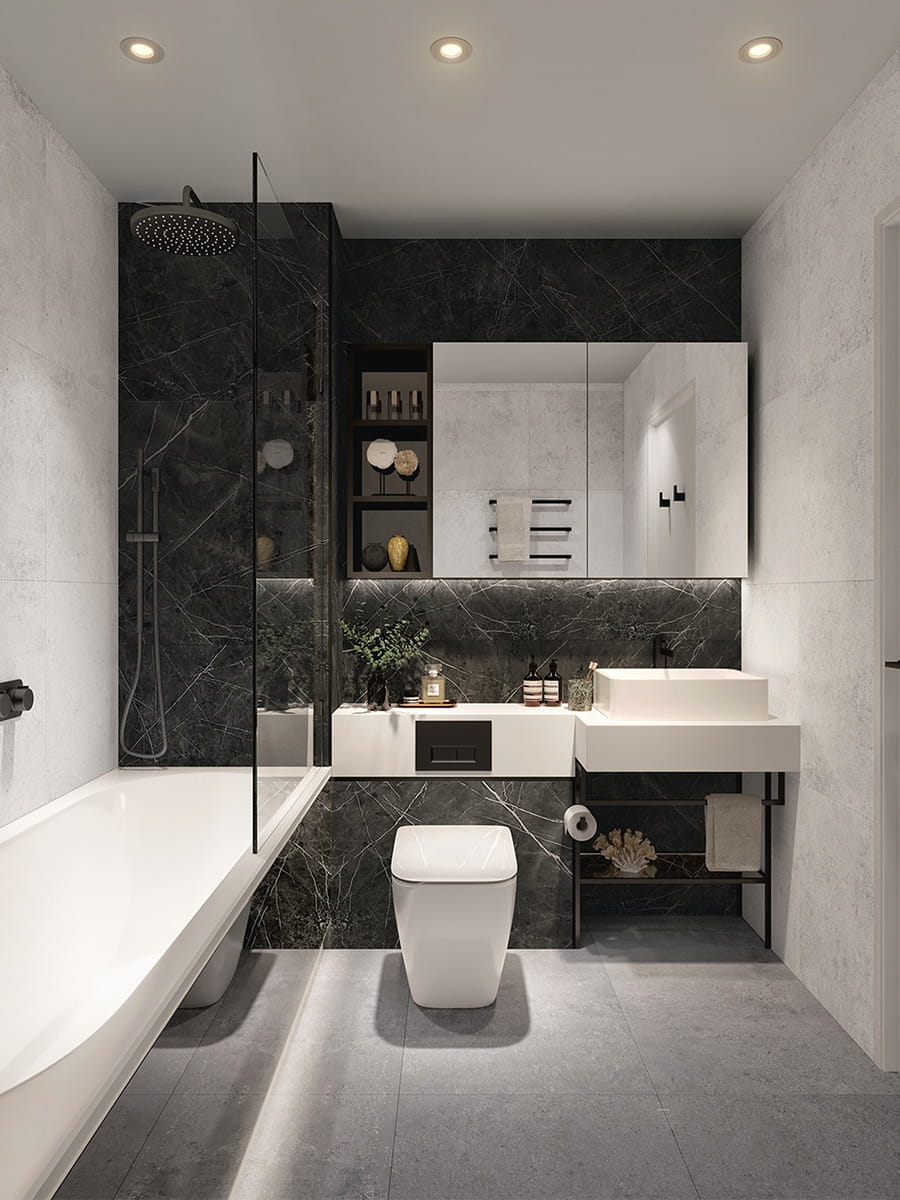 An interior Bathroom image from The Crown Collection at Woodberry Down