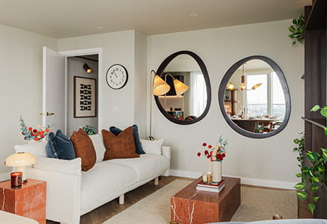 An interior image of the Living area from the Woodberry Down Showhome