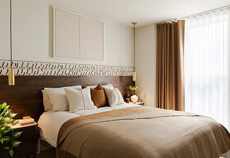 An interior image of a Bedroom from the Woodberry Down Showhome