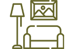 An icon of house interior