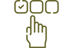 An icon of a selection