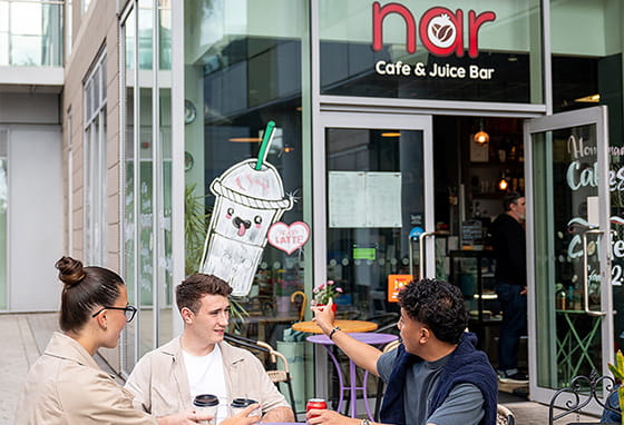 An exterior photograph of Nar Bar